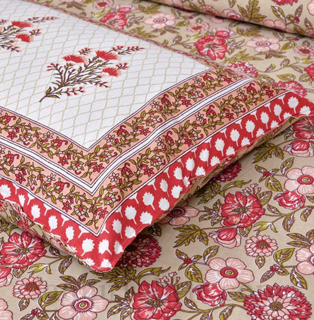 Vibrant Heritage Cotton Double Bedsheet Collection