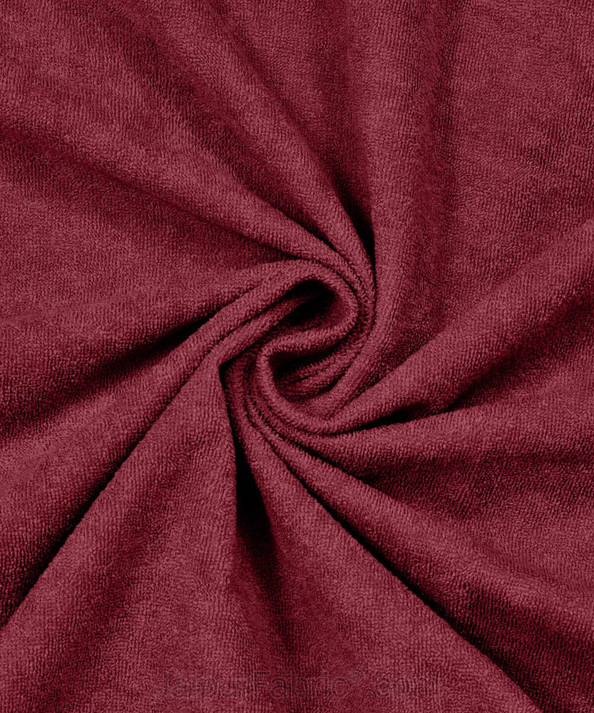 Heavy Quality Maroon Terry Cotton Waterproof and Elastic Fitted Water Resistant Ultra Soft Double Mattress Cover