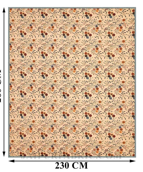 Tuned to Tradition Pure Cotton Reversible Quilted Bedcover with Pillowcases