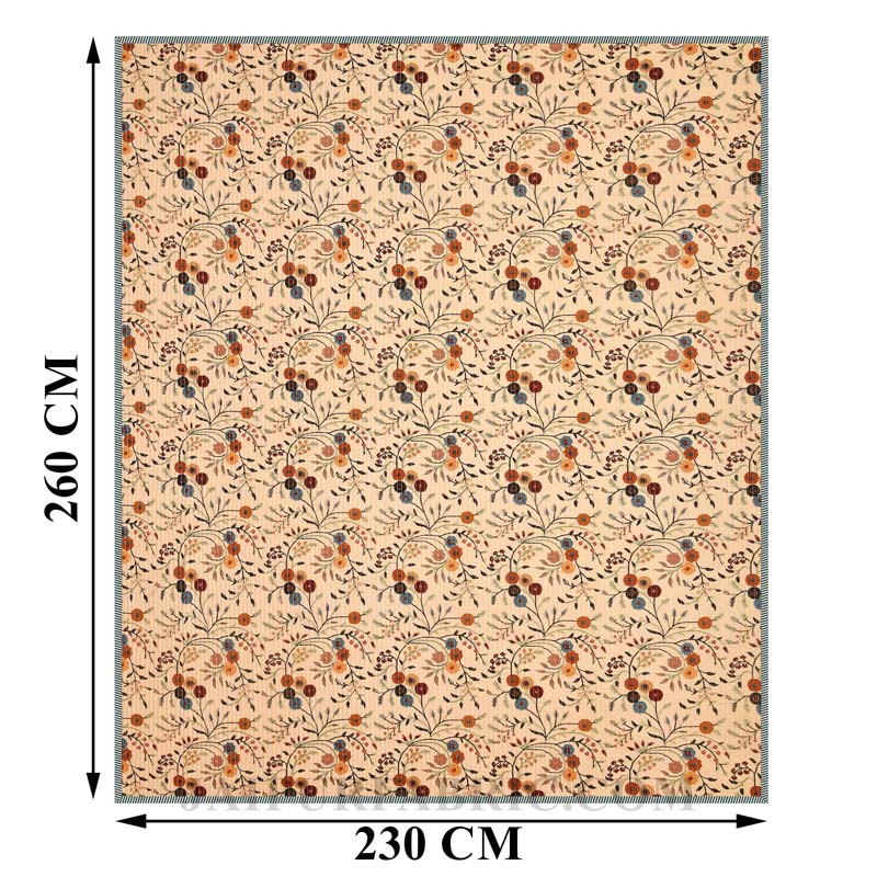 Tuned to Tradition Pure Cotton Reversible Quilted Bedcover with Pillowcases