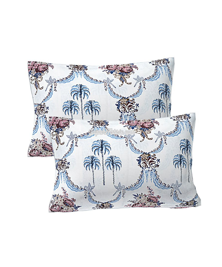 Blue Pottery Timeless Imprints 100% Cotton Block Printed Bedsheet Urban Jaipur