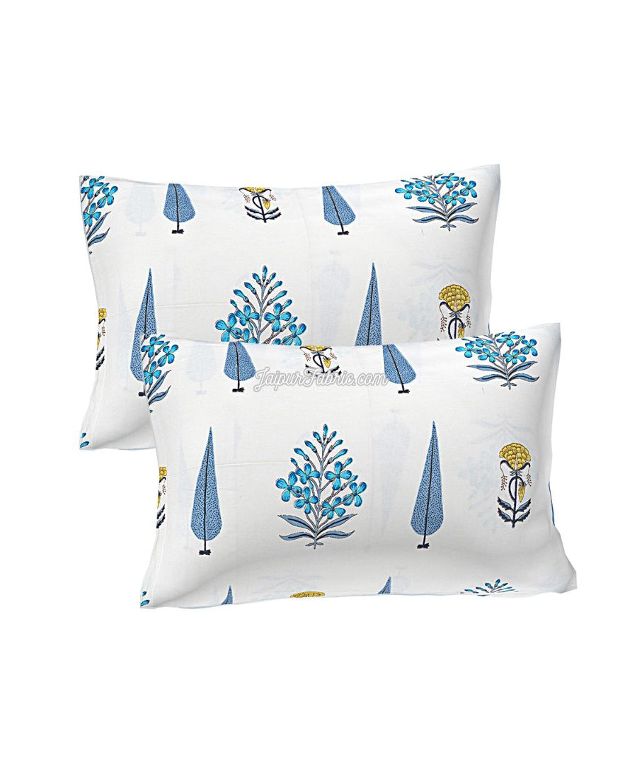 Beautiful Plarsh Floral Premium Hand Blocks of India Cotton Bedsheet