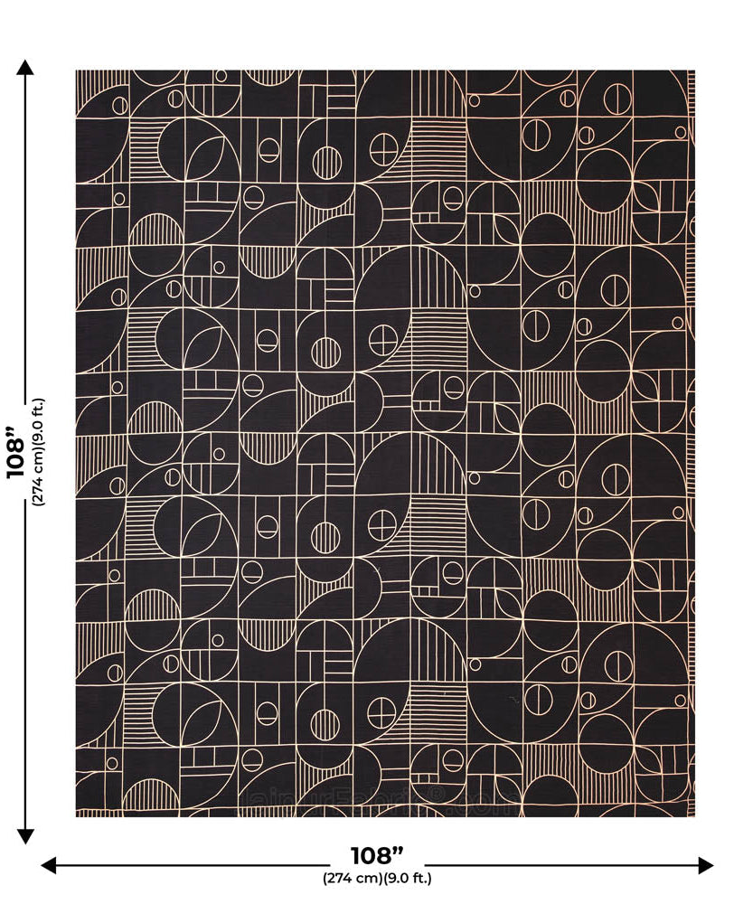 Sneaky Shell Black King Size Bedsheet