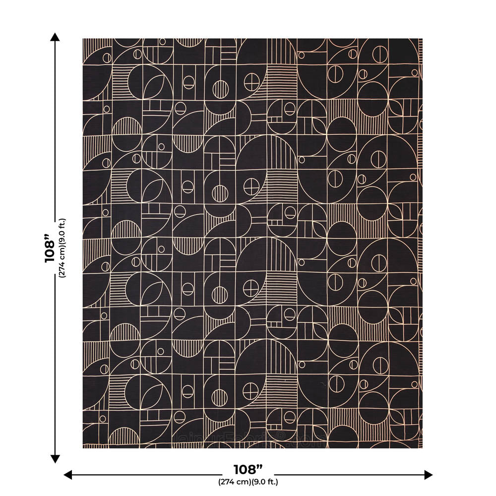 Sneaky Shell Black King Size Bedsheet