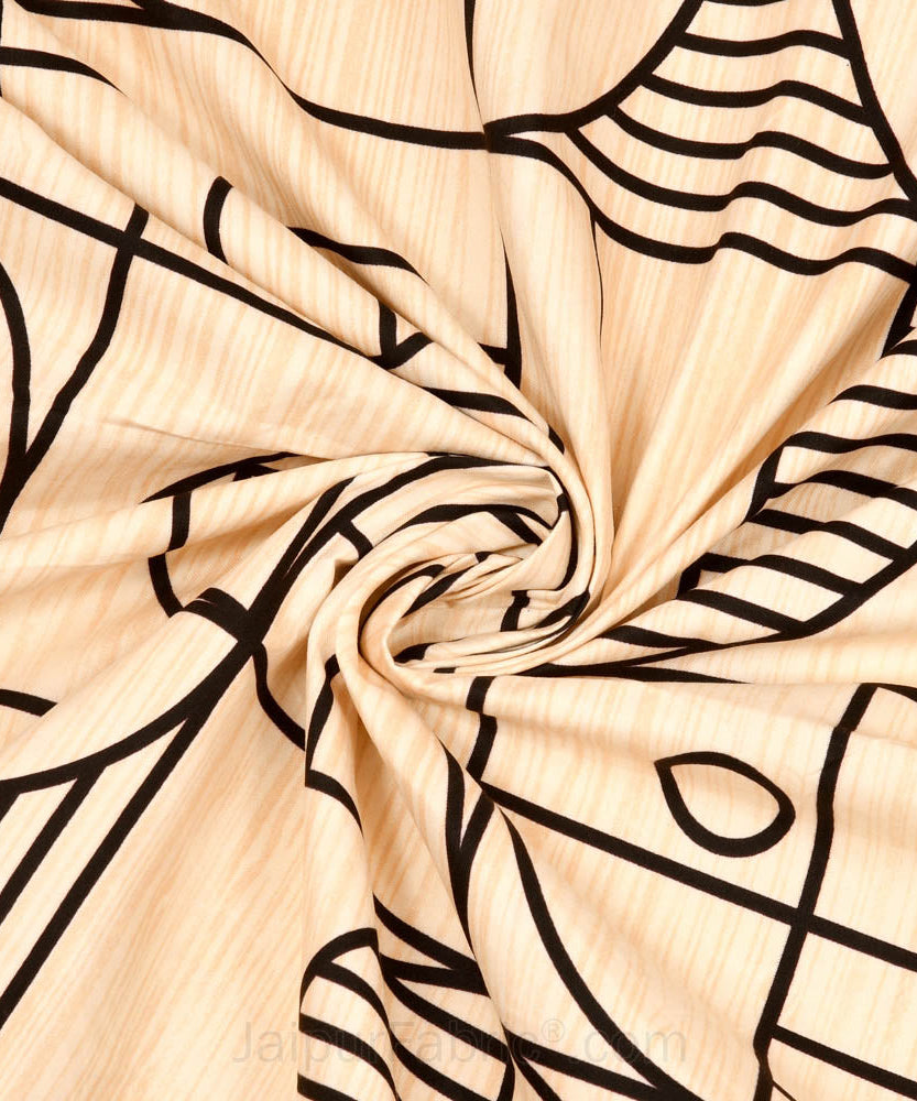 Sneaky Shell Brown King Size Bedsheet