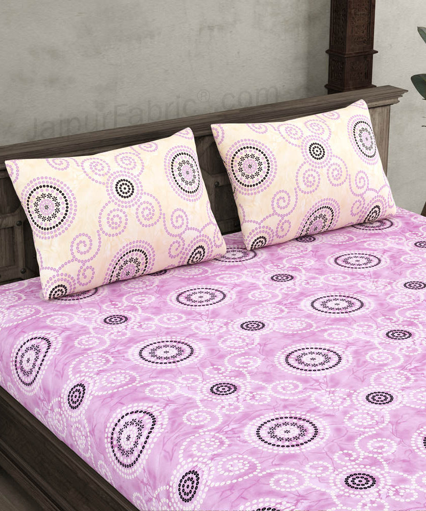Bhandhej Pink King Size Bedsheet