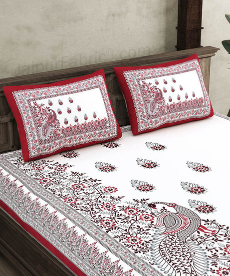 Artistic Beauty Contrast King Size 10 Feet Wide Premium Cotton Bed Sheet – Choose Your Perfect Shade