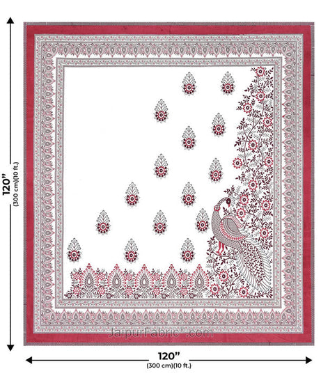 Artistic Beauty Contrast King Size 10 Feet Wide Premium Cotton Bed Sheet – Choose Your Perfect Shade