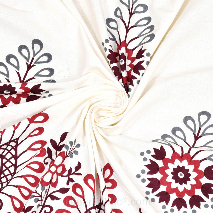 Artistic Beauty Contrast King Size 10 Feet Wide Premium Cotton Bed Sheet – Choose Your Perfect Shade