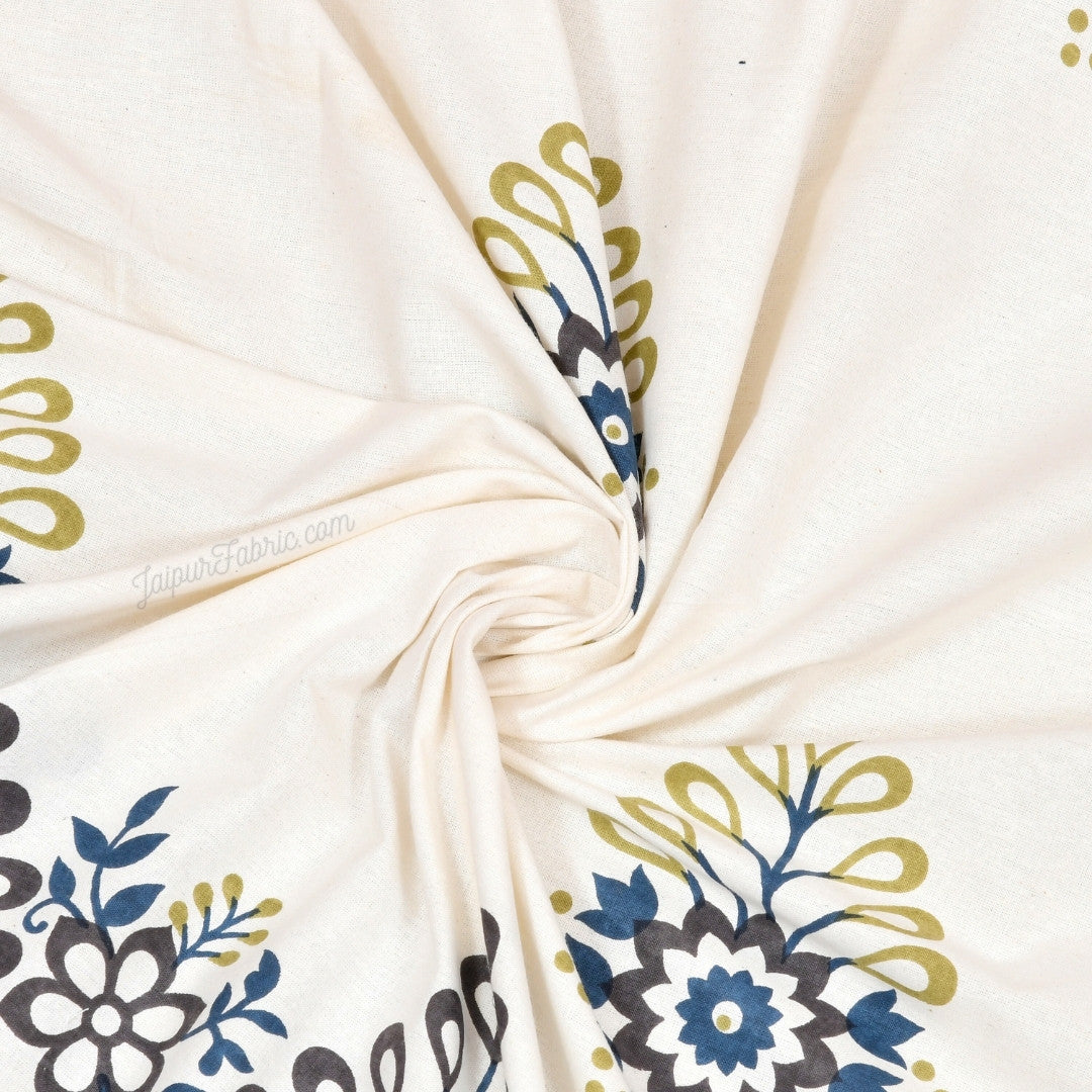 Artistic Beauty Contrast King Size 10 Feet Wide Premium Cotton Bed Sheet – Choose Your Perfect Shade