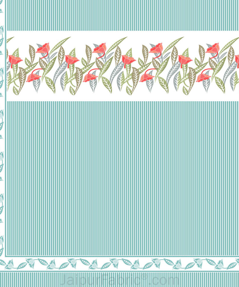 Sea Green Eco Friendly Pure Cotton King Size Double BedSheet