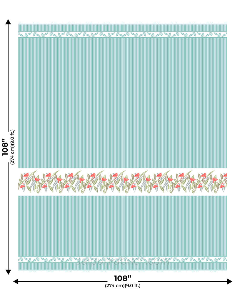 Sea Green Eco Friendly Pure Cotton King Size Double BedSheet