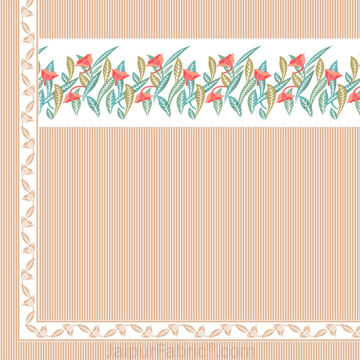 Eco-Friendly Blue Peach and Green Pure Cotton King Size Double Bedsheet Combo of 3