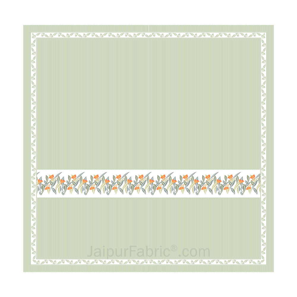 Green Eco Friendly Pure Cotton King Size Double BedSheet