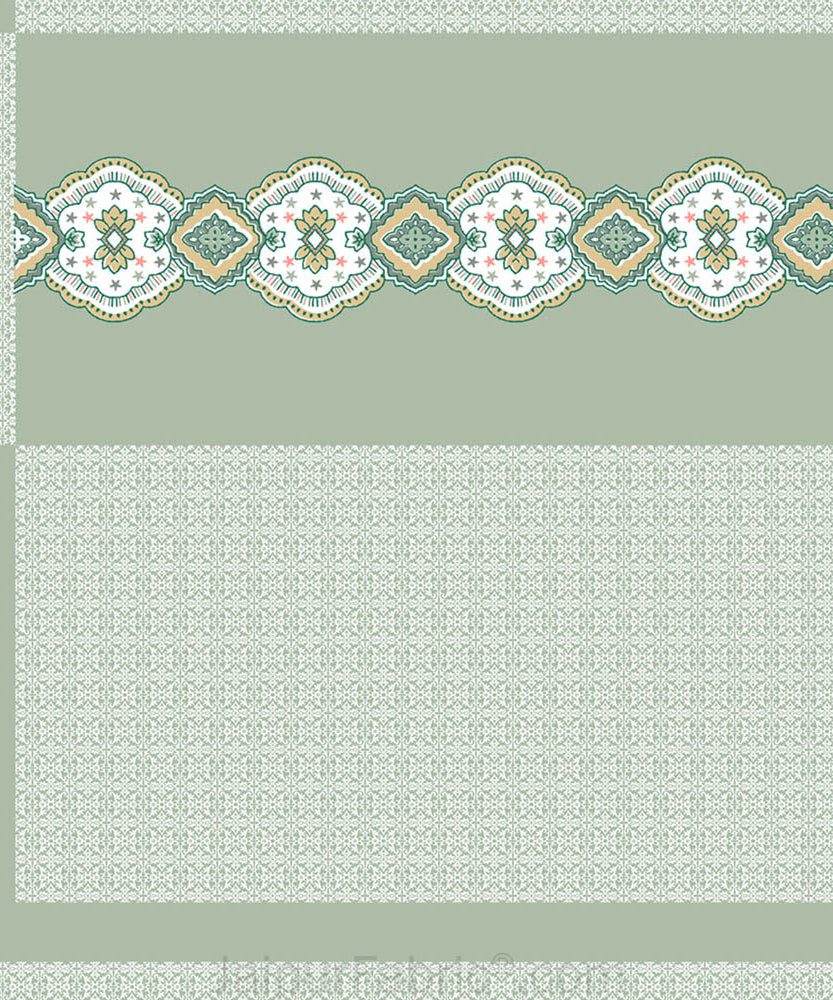 Green Oasis Pure Cotton King Size Double BedSheet