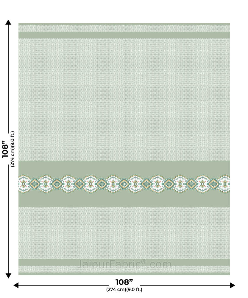 Green Oasis Pure Cotton King Size Double BedSheet