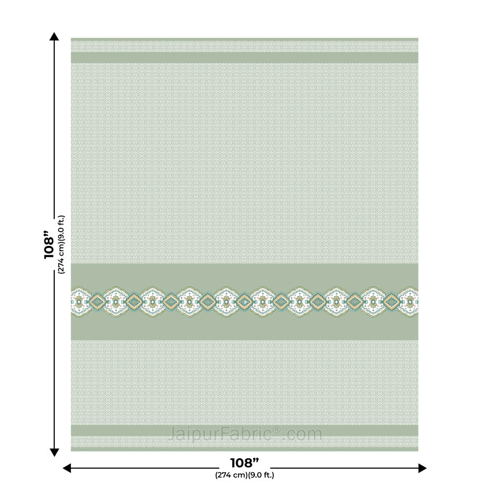 Green Oasis Pure Cotton King Size Double BedSheet