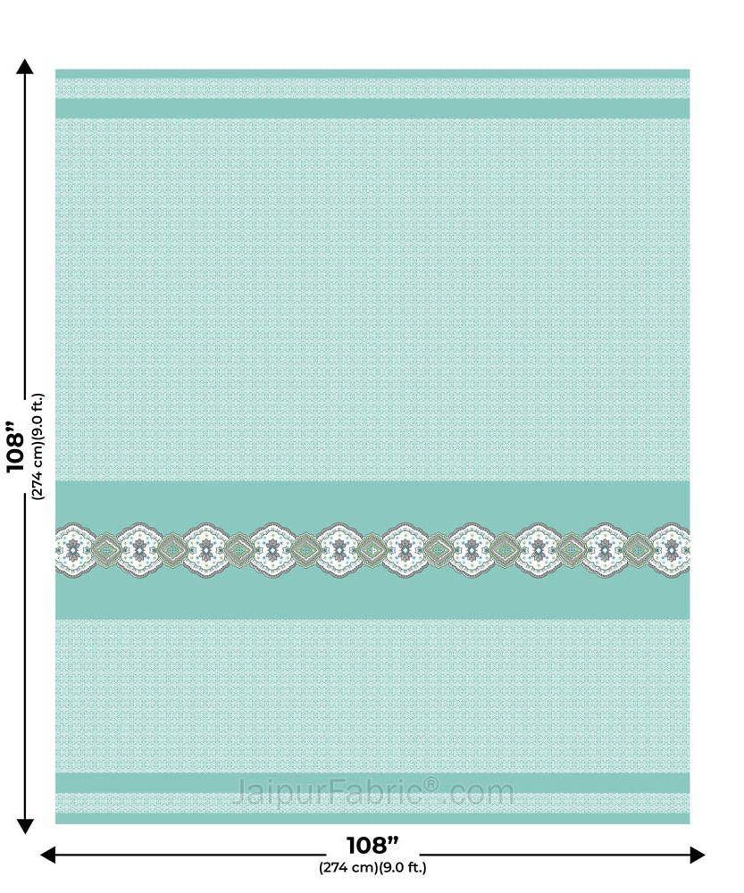 Sea Green Oasis Pure Cotton King Size Double BedSheet