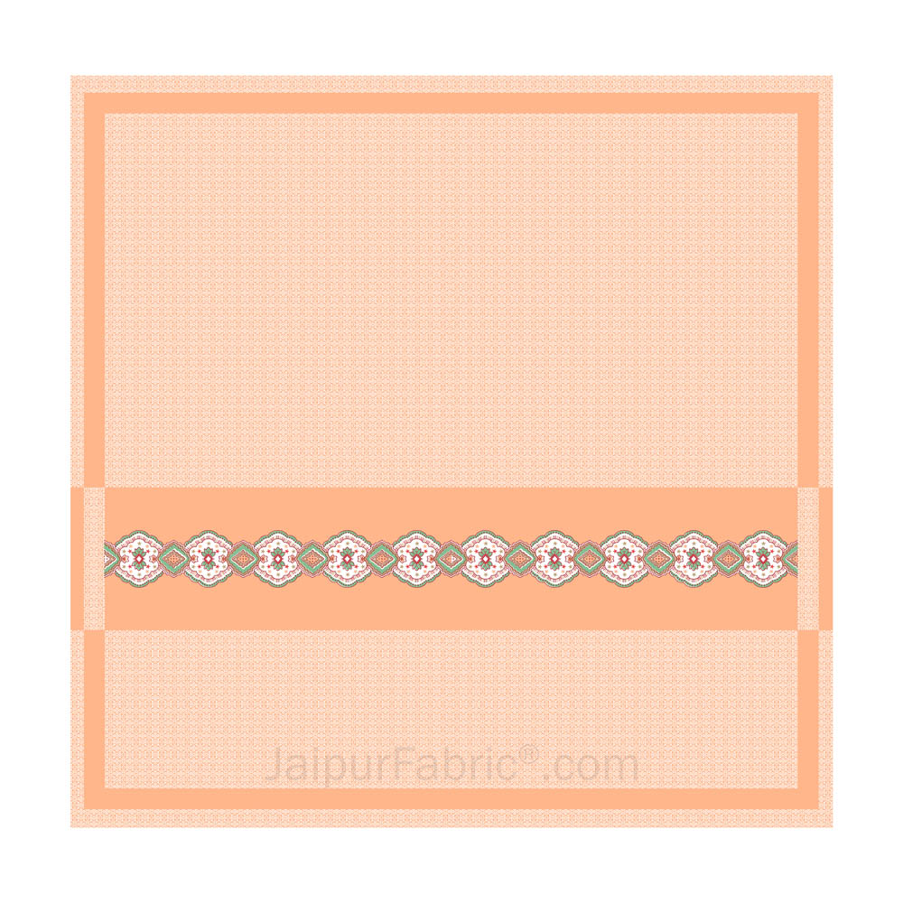 Peach Oasis Pure Cotton King Size Double BedSheet