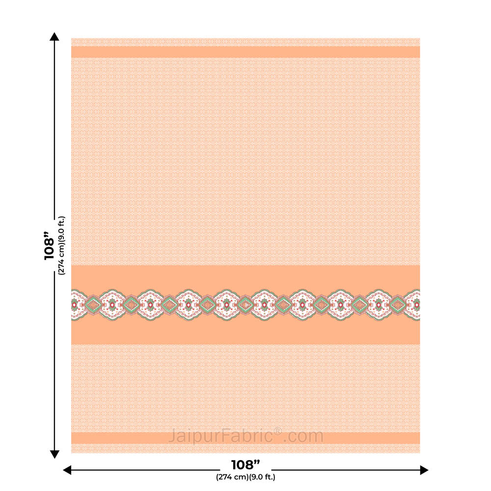 Peach Oasis Pure Cotton King Size Double BedSheet
