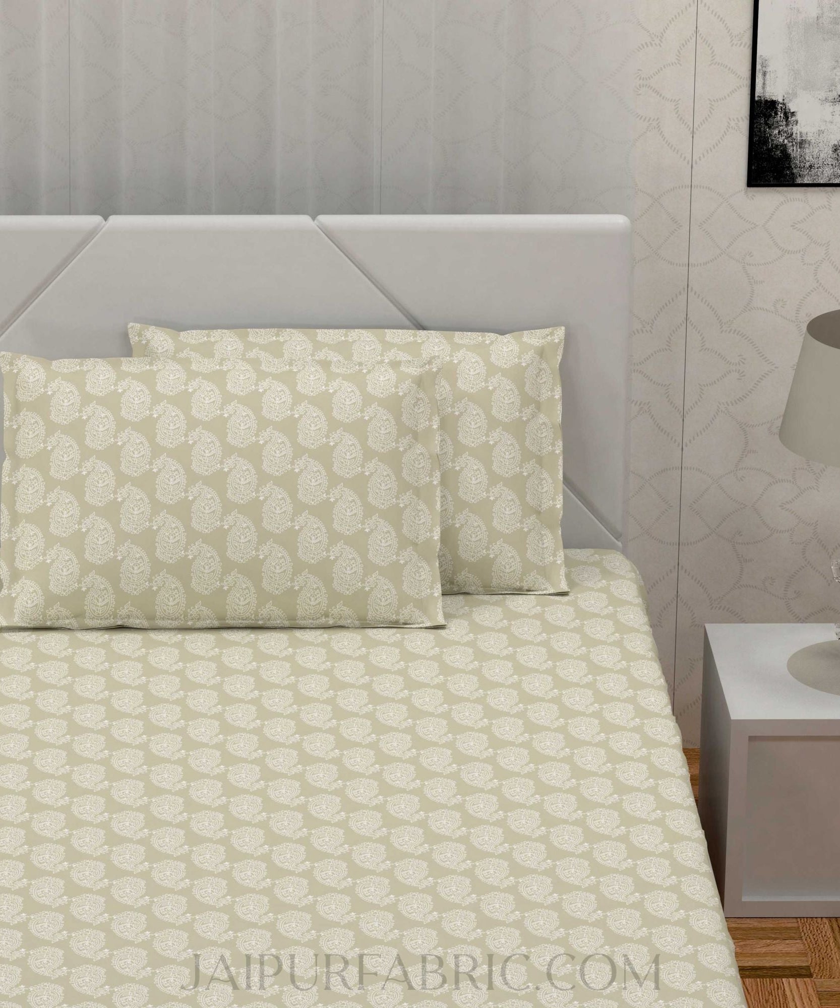 Placid Paisley Pastel King Size Bedsheet