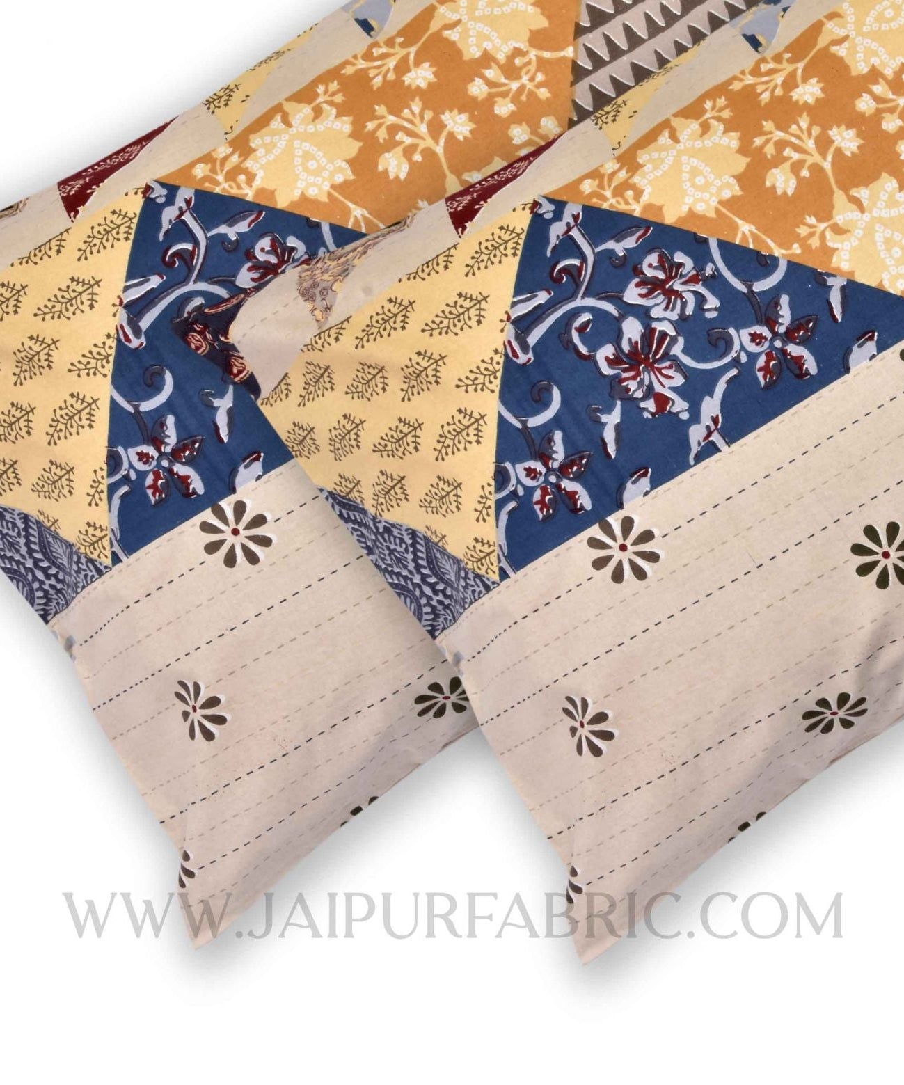 Badmeri Pastel Multi Color Pillow Cover Pair